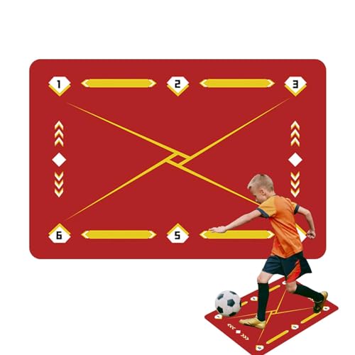 Trainingsmatte für Fußballfahrten, Trainingsmatte für Fußball, 90 x 60 cm, leises Fußball, Trainingsmatte für Beweglichkeit von Generic