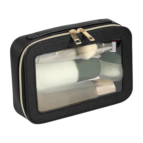 Transparente Make-up-Tasche – leichte Make-up-Tasche, Kosmetiktasche mit großem Fassungsvermögen | Entzückende transparente Make-up-Tasche, wasserdichte Reise-Make-up-Kosmetiktasche mit Reißverschluss von Generic