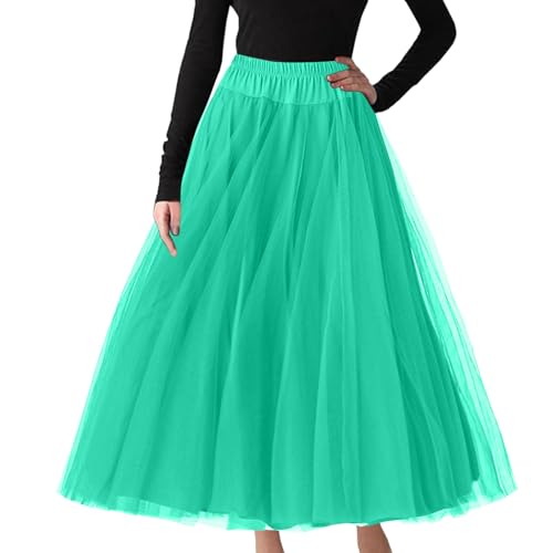 Tüll Rock Tüllrock Kurz Tutu 50er Rockabilly Petticoat Ballet Firt Tulle Tanzkleid Unterkleid Karneval Kostüm Festliche Tüll Crinoline Petticoat Für Rockabilly Kleid von Generic