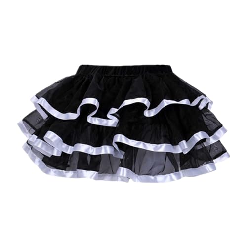 Tutu Tüllrock Tüllrock Mädchen Rock Hohe Taille Tutu Rock Tüllrock Retro Ballett Blase Petticoat 50er Tutu Unterrock Tütü Minirock Reifrock Unterrock Kleid Tüll Underskirt Rock Tüll Unterrock von Generic