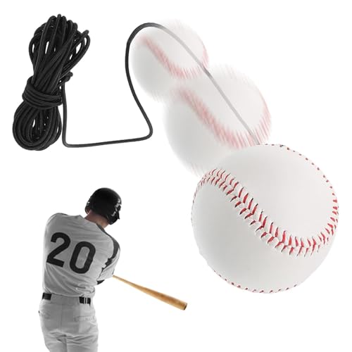 Üben Sie Basebälle zum Schlagen, Baseball-Schlagtrainer, Baseball-Schwungtrainer, Baseball-Spannseil, elastische String-Rebound-Hüpfbälle für das Fitnessstudio in der Schule von Generic