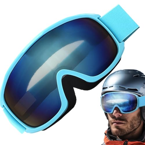 Überbrillen-Skibrillen,Antibeschlag-Skibrillen,Schneebrille Doppelschichtige UV-Schutz-Skibrille - Verstellbare Snowboardbrille über Brille, sphärisches Skizubehör für Erwachsene von Generic