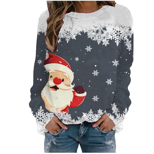 Ugly Christmas Sweater Stylischer Damen Ugly Christmas Sweater Damen Kapuzenpullover Weihnachten, Warm Gefüttert Weicher Damen Pullover Mit Weihnachtsmotiv Gemütlicher Damen Kapuzenpullover Mit Futter von Generic