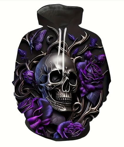 Unisex Hoodie 3D Halloween Print Kleidung Bunte Langärmelig Tops Kapuzenpullover Sweatshirt Männer Jacke Frauen Kapuzen (hoodie5,4XL) von Generic