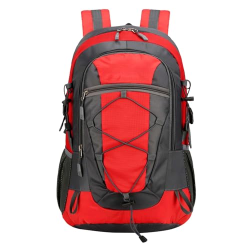 Unisex-Rucksack für Erwachsene, für jeden Tag, Laptop-Rucksack, Schwarz, Lila/Gelb/Schwarz, Laptop-Rucksack, Büchertasche für die Arbeit, Schule oder Reisen, Outdoor-Wandertasche, (Red, A) von Generic