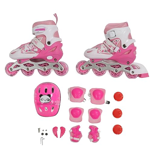 Verstellbare Inline-Skates für, Fröhlicher Sport mit Starkem Rumpftraining für Jungen und Mädchen, Indoor-Outdoor-Aktivitäten, Ganzkörper-Aerobic-Übungen von Generic