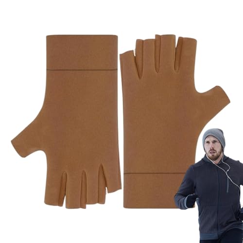 Wärmende Fingerlose Handschuhe - Bequeme Handwärmer | Atmungsaktive Handwärmer, Kalte Winterhandschuhe, Schnell Erwärmende Winterhände Warme Laptop Handschuhe für Winter von Generic