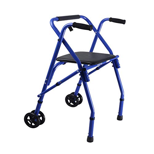 Walking Frame Walker, can be Folded, Portable and Portable Trolley, Travel Shopping cart, Aluminum Alloy von Generic