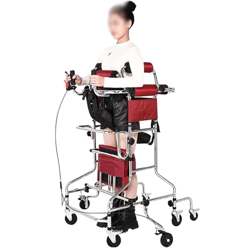 Walking aids Erwachsener Gehhilfe-Hemiplegie-Stehrahmen, höhenverstellbar, geeignet für Personen von 59 bis 71 Zoll, mit Handbremse, Frau Walking aids von Generic