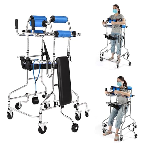 Walking aids Gehhilfe für Erwachsene für Behinderte, Stehhilfe bei Hemiplegie, höhenverstellbar, Anti-Rückneigung, Training der unteren Gliedmaßen Walking aids von Generic