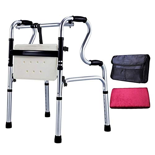 Walking aids Rollator-Walker für Erwachsene, Reisewanderer mit Sitz, Leichter, zusammenklappbarer Gehhilfe für Senioren, verstellbare Höhe ist 29,6 Walking aids von Generic