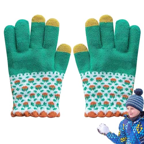 Warme Touchscreen-Handschuhe, Handschuhe für kaltes Wetter,Winter-Strickhandschuhe warm | Strecty Dicke, mit Fleece gefütterte Vollfingerhandschuhe zum Fahren und Laufen von Generic