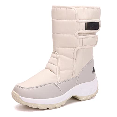 Warme und praktische Winterschuhe Damenschuhe Winterstiefel Damenschuhe Schneestiefel warmes Fell wasserdichte Winterschuhe Damen. von Generic