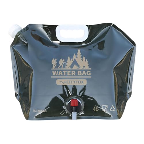 Wasserbeutel mit , faltbarer Wassersack, Wasserbehälter mit Wasserhahn und Tragegriff, Wasserbehältertasche, tragbar, 8 l, für Camping, Wandern, Reisen Wasserbeutel mit , faltbarer Wassersack, Wasserbehälter mit Wasserhahn und Tragegriff, Wasserbehältertasche, tragbar, 8 l, für Camping, Wandern, Reisen von Generic