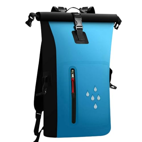 Wasserdichte Tasche, schwimmend, wasserdichter Rucksack für Rafting | Rucksack mit Rollen, wasserdicht, aus PVC, multifunktionaler Rucksack mit Rollen, Trockentasche, staubdicht, Camping, Angeln, von Generic