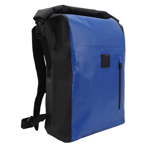 Wasserdichter, PVC mit 25 L Fassungsvermögen, wasserdichte Rucksackhülle, wasserdichte Rucksackhüllen für Outdoor-Reisen (Blue) von Generic