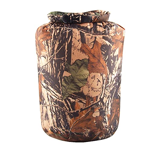 Wasserdichter Wickel Oben Kompressionssack Trocken Sack Trockenbeutel Dry Bag Sporttasche Fuer Camping Schwimm - Camo 25L von GUOOL