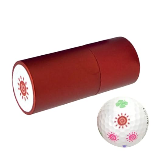 Wasserfester Golfball-Stempel, Golfzubehör-Ballstempel - Wasserfester Golf-Tintenstempel aus Metall | Schnell trocknend, nicht leicht zu verblassen, lichtempfindlicher Stempel, schnelle Identifizierun von Generic