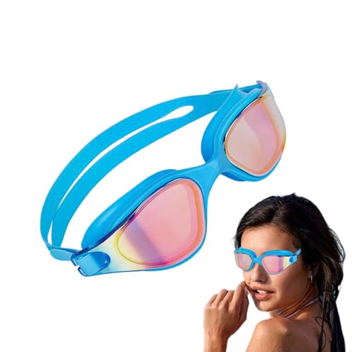 Weiche Schwimmbrille – verstellbare Wassersportbrille aus Silikon, Anti-Beschlag-Brille mit großem Rahmen | Silikon-Schwimmbrille mit großem Rahmen und weitem Feld, mehrfarbig für den Wassersport. HD- von Generic