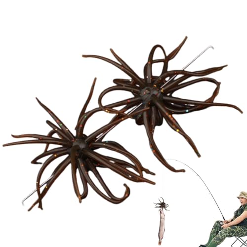 Weicher Köder zum Barschangeln, Angelköder-Set in Naturfarbe, stark auftreibender Wurmköder, Barschköder – 2er-Pack Angelköder-Set aus weichem zum Barschangeln – Angelköder für die Wasseroberf Weicher Köder zum Barschangeln, Angelköder-Set in Naturfarbe, stark auftreibender Wurmköder, Barschköder – 2er-Pack Angelköder-Set aus weichem zum Barschangeln – Angelköder für die Wasseroberf von Generic