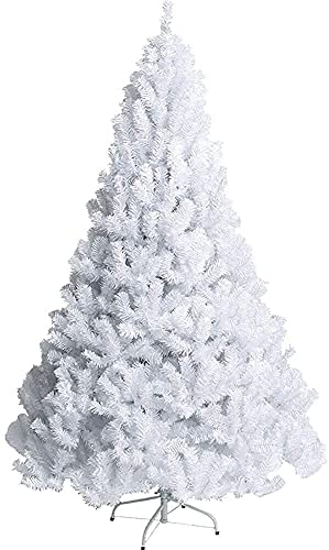 Weihnachtsbaum Künstliche Baumdekoration Premium Fichte Weihnachtsbaum Künstliche Dekoration Metallständer Mit Reißverschluss Fühlen Sie Sich Echt Für Den Urlaub Drinnen Draußen,White-5Ft von Generic