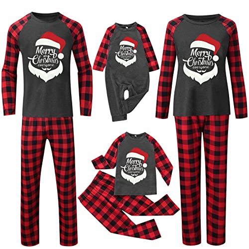 Weihnachtspyjama Set, Christmas Pyjama Langarm Damen/Herren/Junge/Mädchen/Baby, Familie Weihnachts Schlafanzug Weihnachten Geschenke für Frauen, Männer, Pärchen, Eltern, Paare, Familien von Generic