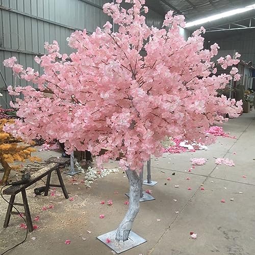 White Tree Cherry Blossom Artificial Flowers Indoor Outside Hotel Decoration of Artificial Plant House for Wedding Party Home Decor Indoor or Outdoor 2.5x2m/8.2x6.6ft von Generic