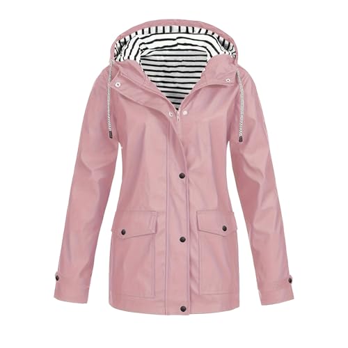 Windbreaker Für Damen Wind Breaker Regenjacke Damen Große Größen Regenjacke Damen Wasserdicht Regenjacke Damen Dünn von Generic