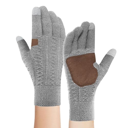 Winddichte warme Handschuhe, Touchscreen-Winterhandschuhe,Warme Strickhandschuhe für kaltes Wetter | Bequeme Winter-Motorradhandschuhe zum Radfahren, Skifahren, Snowboarden, Laufen von Generic