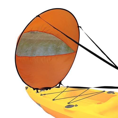 Windsegel für Kajakboote - Paddle-Board-Segel, Kajak-Windsegel,Faltbare Paddleboard-Kajak-Segel, Windsurf-Segel | Vielseitiges Bootszubehör, Kajak-Windpaddel für Kanu-Schlauchboot-Yacht von Generic