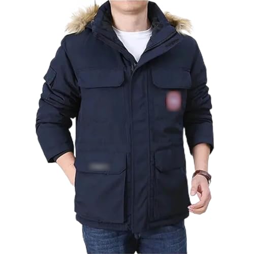 Winter Baumwolle Jacke Männer Dicke Warme Parkas Mit Kapuze Outdoor Mäntel Casual Bomber Oberbekleidung von Generic