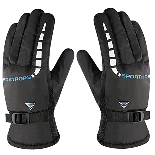 Winter Fahrradhandschuhe Touchscreen Thermo Handschuhe Schwarz Winter Handschuhe Warm Winddicht Laufen Fahrrad Handschuhe Warme Handschuhe Für Männer Frauen von Generic