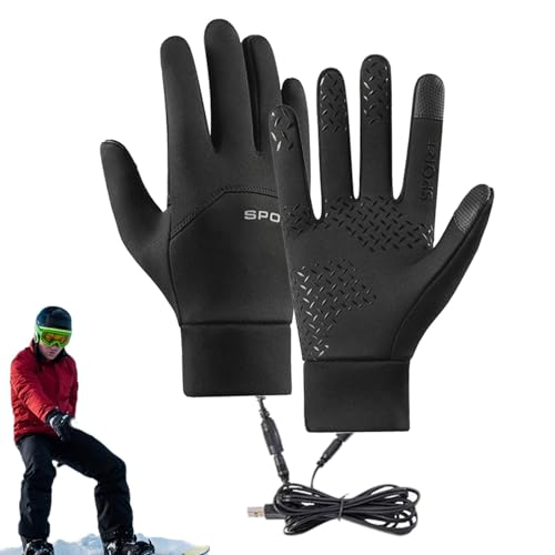 Winter-Heizhandschuhe,USB-Heizhandschuhe | Schnell erwärmende Thermo-Skihandschuhe, Kälteschutz - Winter-Outdoor-Ausrüstung für das tägliche Pendeln, Radfahren, Snowboarden, Skifahren, Wandern von Generic