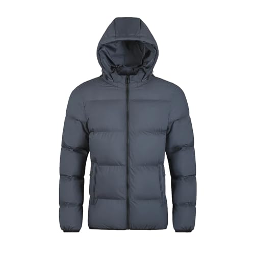 Winter Männer Warme Dicke Jacke Solide Wasserdicht Mit Kapuze Parkas Jacke Mantel Herbst Lässige Winddichte Outwear von Generic