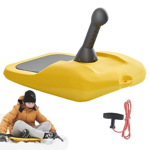 Winter-Schneeschlitten – 54 x 32 x 12 cm, tragbares Snowboard mit Griff für Kinder und Erwachsene | Winter-Skibrett Outdoor-Skiroller | Lustige Schlitten-Winterspielzeuge für Schneetage – Skibretter von Generic