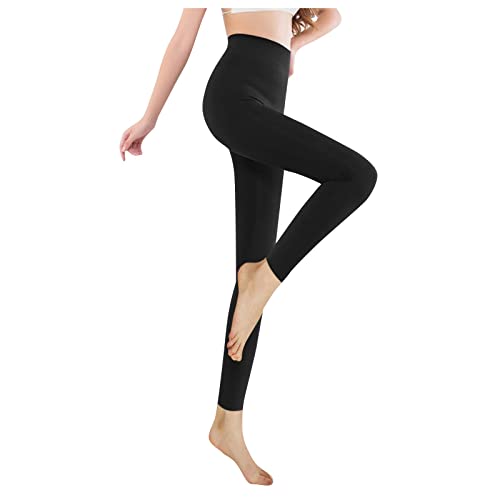 Winter Strumpfhosen für Schwarz Damen, High Waist Leggings |Elegant Thermohose Dicke Warm Blickdicht für Sport Frauen Sportleggings Yogahose Blickdicht Outdoor Freizeit von Generic