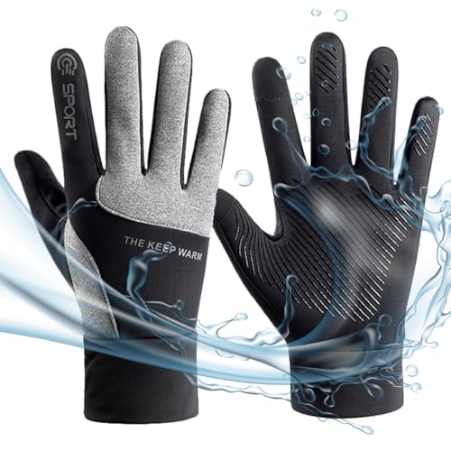 Winter-Touchscreen-Handschuhe, warme Damenhandschuhe, Touchscreen wasserdichte Winterhandschuhe Schneehandschuhe Fäustlinge, Rutschfeste Handschuhe für kaltes Wetter, Snowboard-Handschuhe für Männer u von Generic