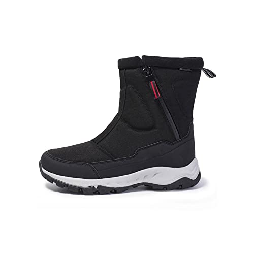 Winter warme und praktische Schuhe Motorradstiefel Mode Schneestiefel Herren wasserdicht Winter Menu2018S Stiefel warme Stiefel Baumwollschuhe rutschfeste Outdoor-Wanderschuhe von Generic