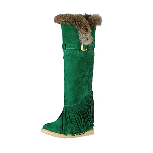 Winterstiefel, Flache Damenstiefel, Schuhe, modische Farben, Damen, atmungsaktiv von Generic