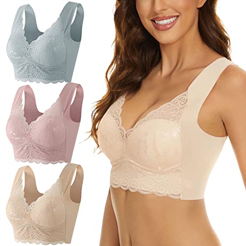 Womens Strech Ohne Buegel Push up Yoga Sports BH Bra Top Set Fuer Fitnesstraining Polsterung 3er Pack Womens Strech Ohne Buegel Push up Yoga Sports BH Bra Top Set Fuer Fitnesstraining Polsterung 3er Pack von Generic