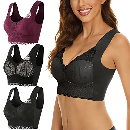 Womens Strech Ohne Buegel Push up Yoga Sports BH Bra Top Set Fuer Fitnesstraining Polsterung 3er Pack Womens Strech Ohne Buegel Push up Yoga Sports BH Bra Top Set Fuer Fitnesstraining Polsterung 3er Pack von Generic