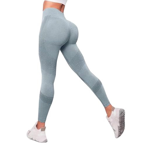 Yoga Leggings Damen High Waist Mit Bauchkontrolle Slim Fit Angenehm Weiche Elastische Sportleggings Laufhose Wanderleggins Hohe Blickdichte Taille Scrunch Leggings Yoga Leggings Damen High Waist Mit Bauchkontrolle Slim Fit Angenehm Weiche Elastische Sportleggings Laufhose Wanderleggins Hohe Blickdichte Taille Scrunch Leggings von Generic