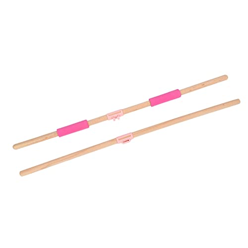 Yoga-Stick Zur Haltungskorrektur, Übungsstab für Yoga-Training, Verbesserung des Buckels, Offene Schultern und Korrekte Haltung, Buchenholz-Material, 80 Cm Länge, Leichter von Generic