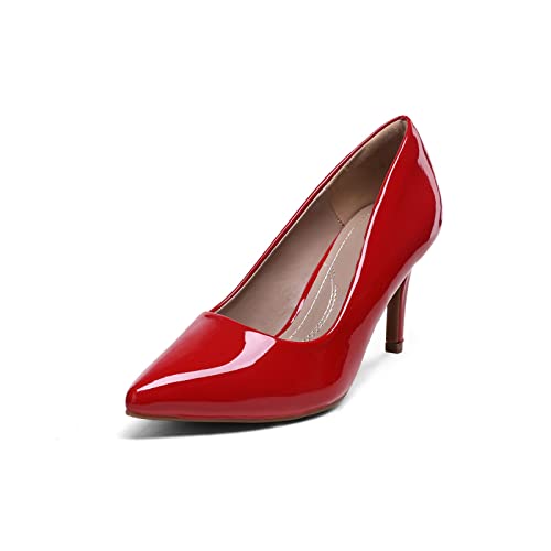 absätze für Damen, Damen-Pumps mit hohem Absatz, Klassische Spitze Zehenpartie, bürodame, Basic-Kleid, Pumps für Damen, bootsschuh (8,5 us) von Generic