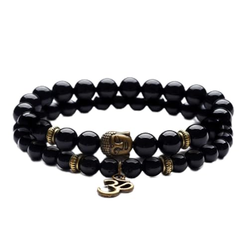 anhänger-Charme-armbänder für Frauen, religiöses Buddha-meditationsarmband, männer, neues naturstein-gebetsarmband, 22 cm, 5 von Generic