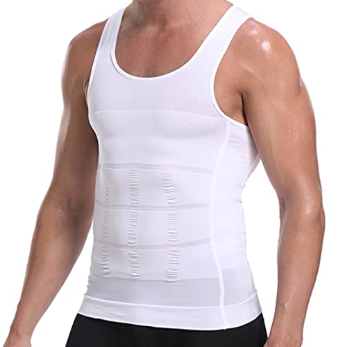 atmungsaktive kompressionshemden für Herren, Body Shaper-unterhemden mit Rundhalsausschnitt, Workout-Shapewear-Tanktops und unterwäsche von Generic