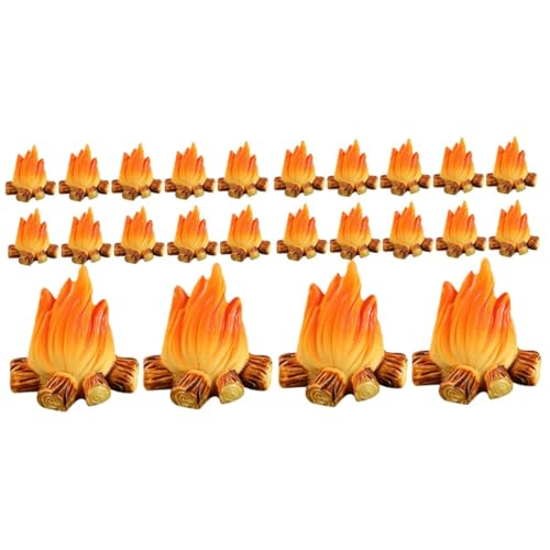 for Women 30 Stück Lagerfeuer Mikrolandschaft Lagerfeuer Puppenhaus Miniatur Lagerfeuer Miniatur Feuer Figur Lagerfeuer Modell Ornament Fake Fire Puppenhaus Miniaturen Fake Flame von Generic