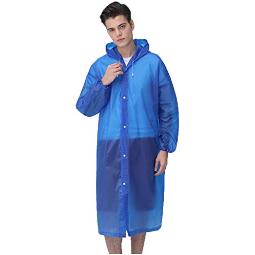 regenkleidung fahrrad herren, Festival Wasserdicht Lustig Regen Poncho Regenjacke XXl Atmungsaktiv mit Ärmeln Regenkleidung Regenponchos Herren Damen Leicht Durchsichtig Regencape Rain Poncho von Generic