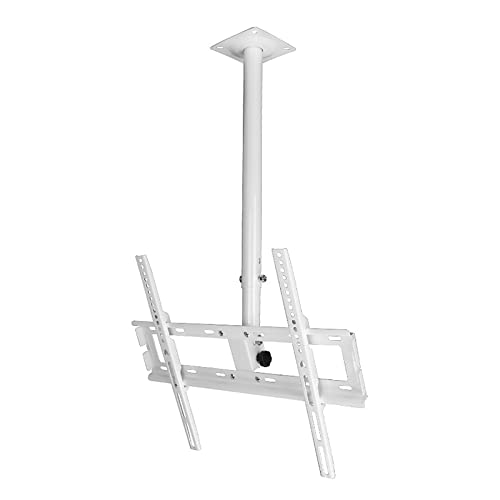 tv Wall Mount' TV-Ständer, Decken-TV-Halterung, TV-Halterung, passend für 32-55-Zoll-Flachbildschirme, max. VESA 400 x 400 mm, maximale Belastung bis zu 110 lbs/50 kg, Weiß, Schwarz Wall Mount tv von Generic