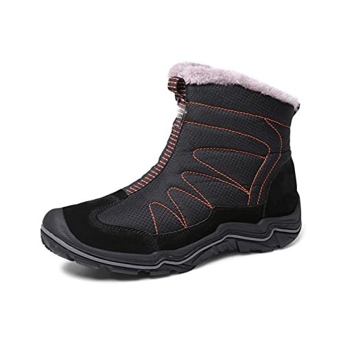 Warme und praktische Winterschuhe, Motorradstiefel, Herren-Winterschuhe, Neue Stiefeletten, Herren-Schneestiefel, runde Zehen, warm halten, Wanderschuhe, Herrenschuhe, Schnürschuhe, lässige, Trendige von Generic